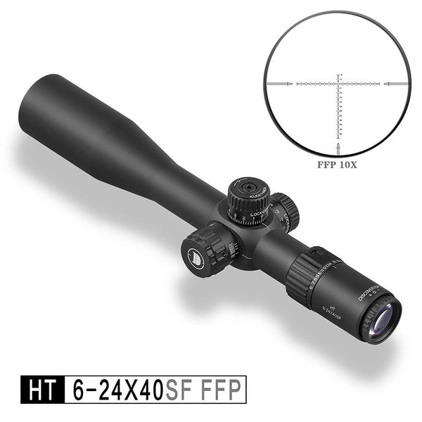 NEW Discovery HT 6-24x40SF FFP Compact Riflescope Side Parallax Wheel,Hunting 30mm tube.