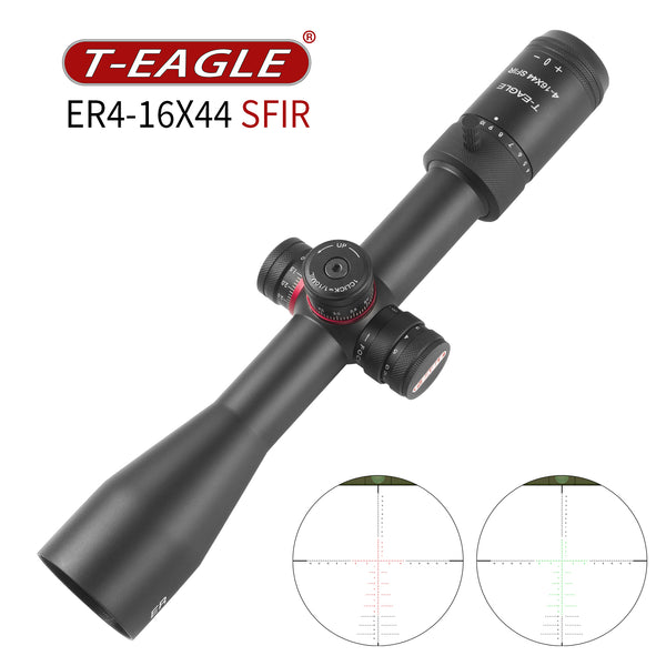 T-EAGLE ER 4-16X44 SFIR Illuminated High End Tactical Rifle scopes, 30mm Tube.