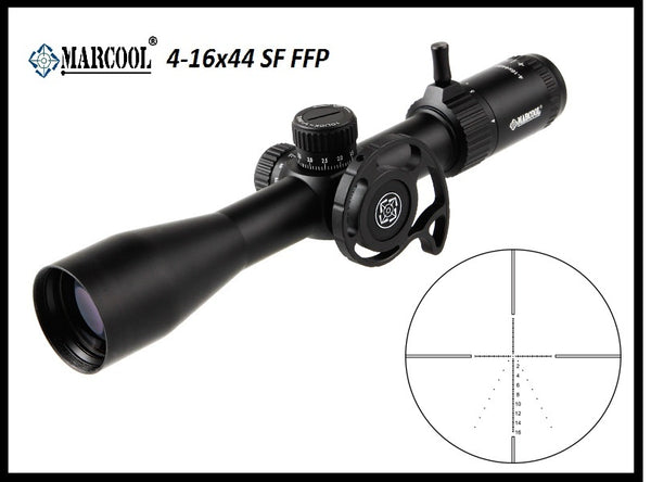 NEW MARCOOL 4-16X44 SF FFP 30mm Tube Side Parallax Tactical Riflescope.