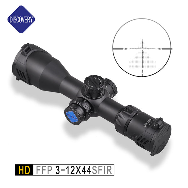 NEW Discovery HD 3-12X44SFIR FFP COMPACT 30mm Tube Dia, First Focal Plan Riflescope.