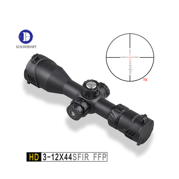 UPGRADED Discovery HD 3-12X44SFIR FFP COMPACT 30mm Tube Dia, First Focal Plan scope.