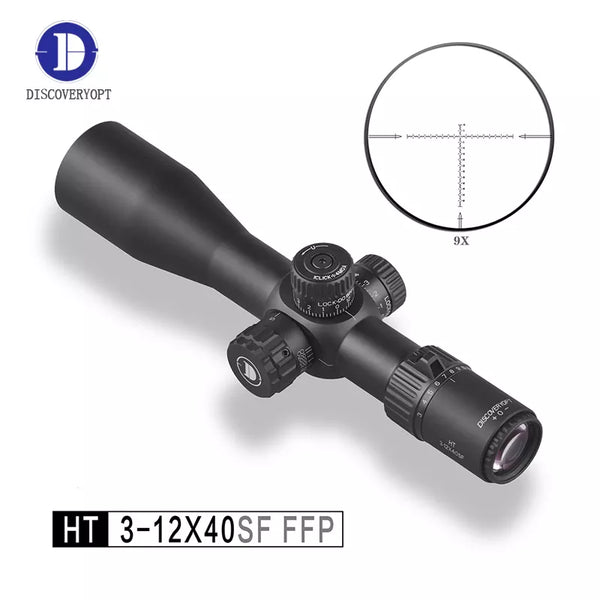 NEW Discovery HT 3-12X40SF FFP 30mm Tube Dia,Compact First Focal Plane Riflescope.