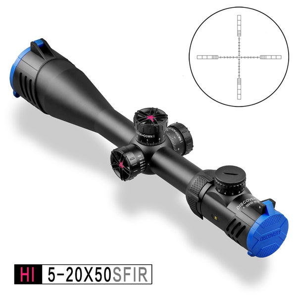 NEW DISCOVERY HI 5-20X50SFIR Riflescope Long Range Illuminated,30mm Tube.