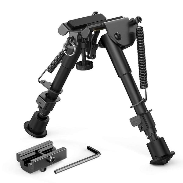 DISCOVERY 6-9 Inches Tactical Bipod Adjustable Spring Return,with 20mm Adapter