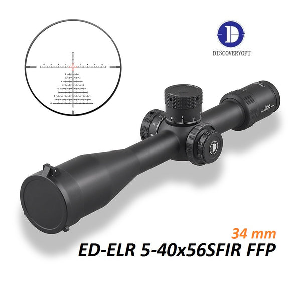 NEW DISCOVERY ED-ELR 5-40X56SFIR FFP Riflescope Side Focus, 34mm Tube Dia.