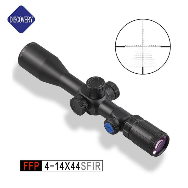 DISCOVERY FFP 4-14X44SFIR(DLT) 1/10MIL Side Parallax Hunting Riflescope .338LM.