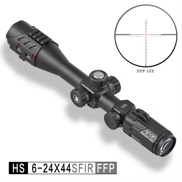 NEW DISCOVERY HS 6-12X44 SFIR FFP High End Tactical Rifle scopes With Free Rail.